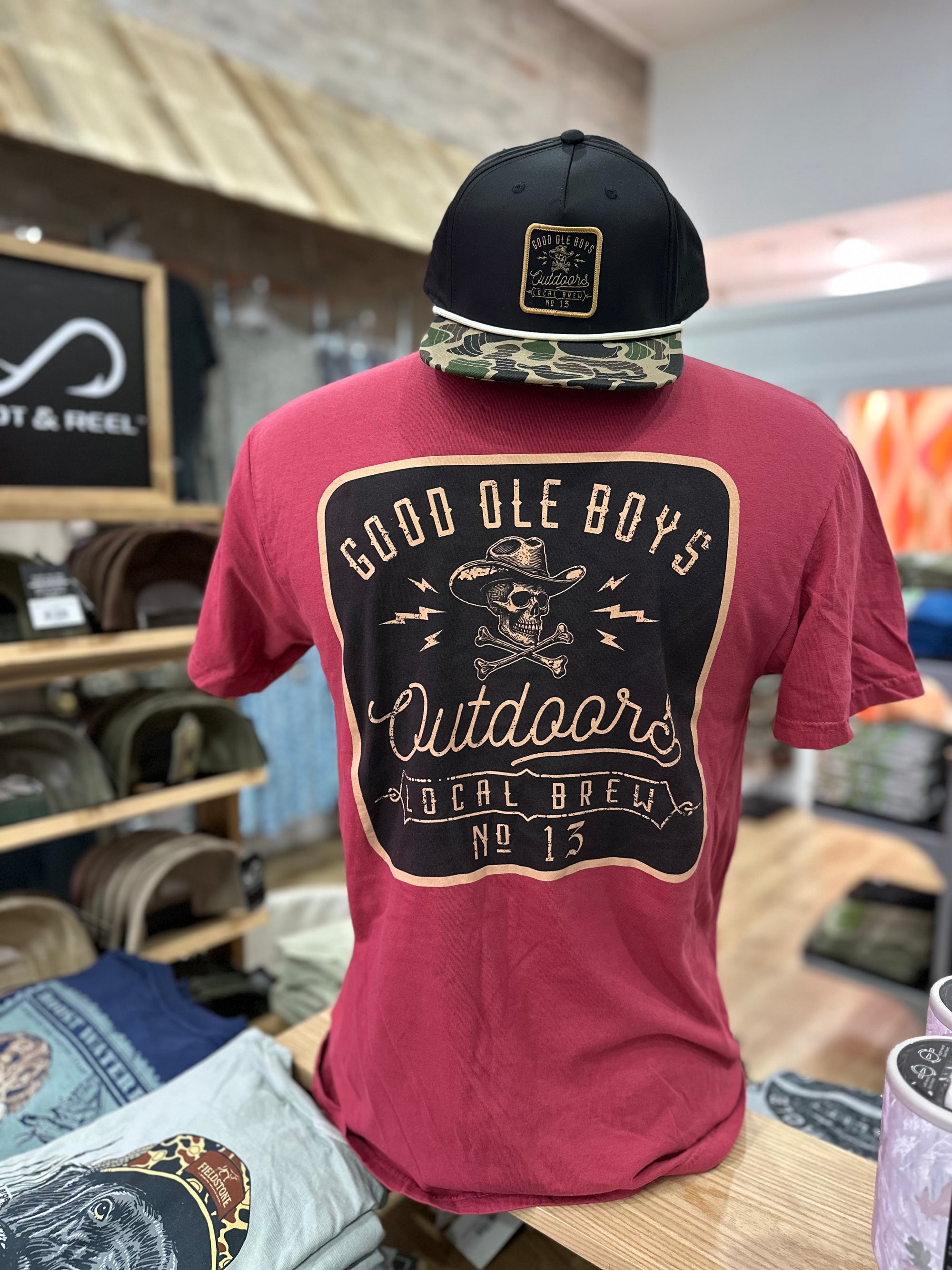 GOB Cowboy Skull Tee - Maroon