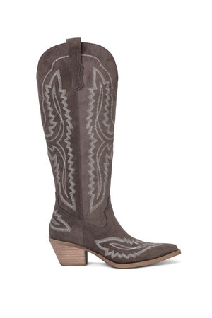 Tess Western Stitch Cowgirl Boot - Brown