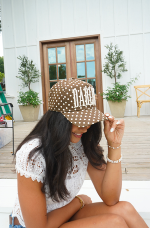 Darlin' - Brown Polka Dot Trucker Hat