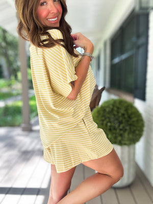 Nikki Striped Knit Shorts