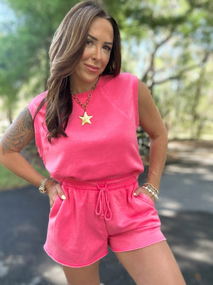 Kamri Lounge Set-Taffy Pink