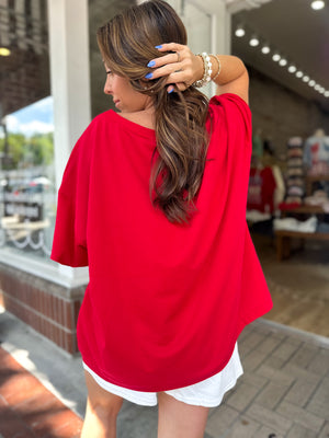 Liberty Lane Patchwork Top - Red