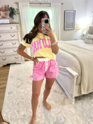 LuluMac Stripes Tee - Pink/Butter