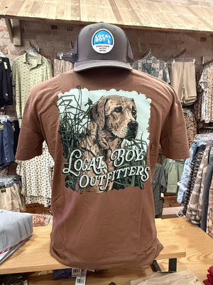 Local Boy Retriever Watch Tee - Espresso