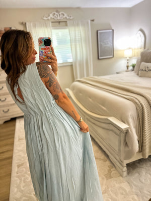 Sophia Maxi Dress - Misty Blue