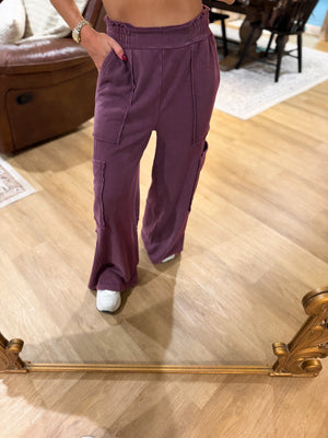 Anna Dark Cherry Lounge Pants