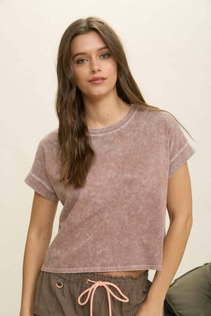 Britt Drop Shoulder Top - White