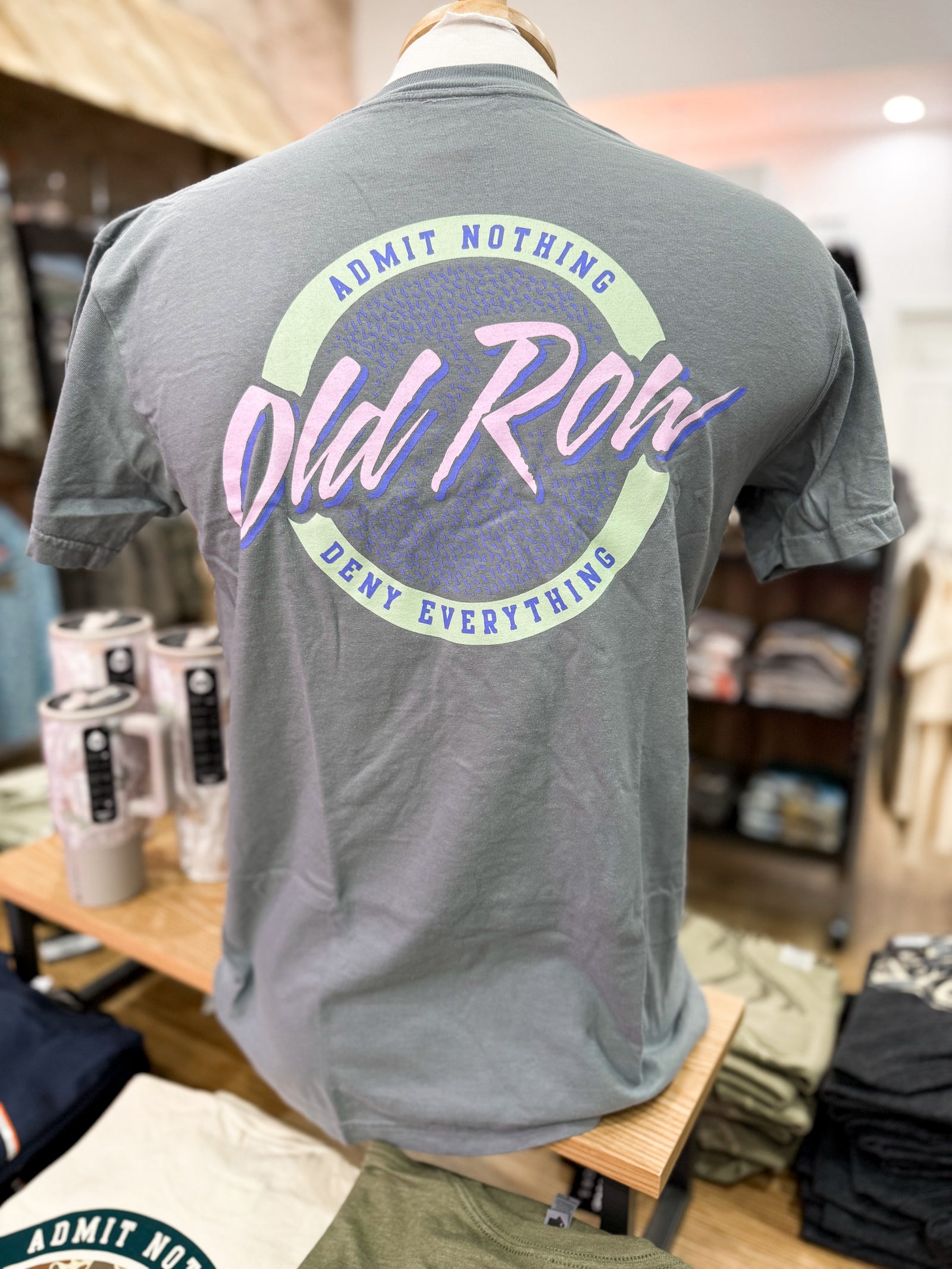 Old Row - Circle Logo Tee Grey