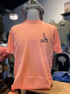 Dirty Marsh Greenside Gator Tee - Neon Cantaloupe