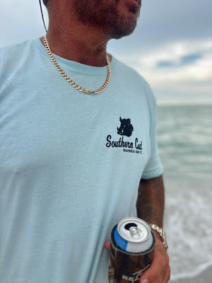 Southern Cut Hog Perfect Fit Tee - Baby Blue