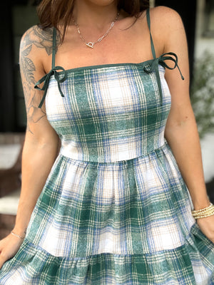 Vivian Plaid Mini Dress