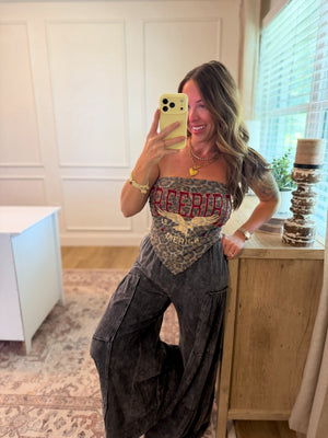 Free Bird Scarf Top - Leopard
