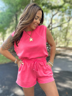 Kamri Lounge Set-Taffy Pink