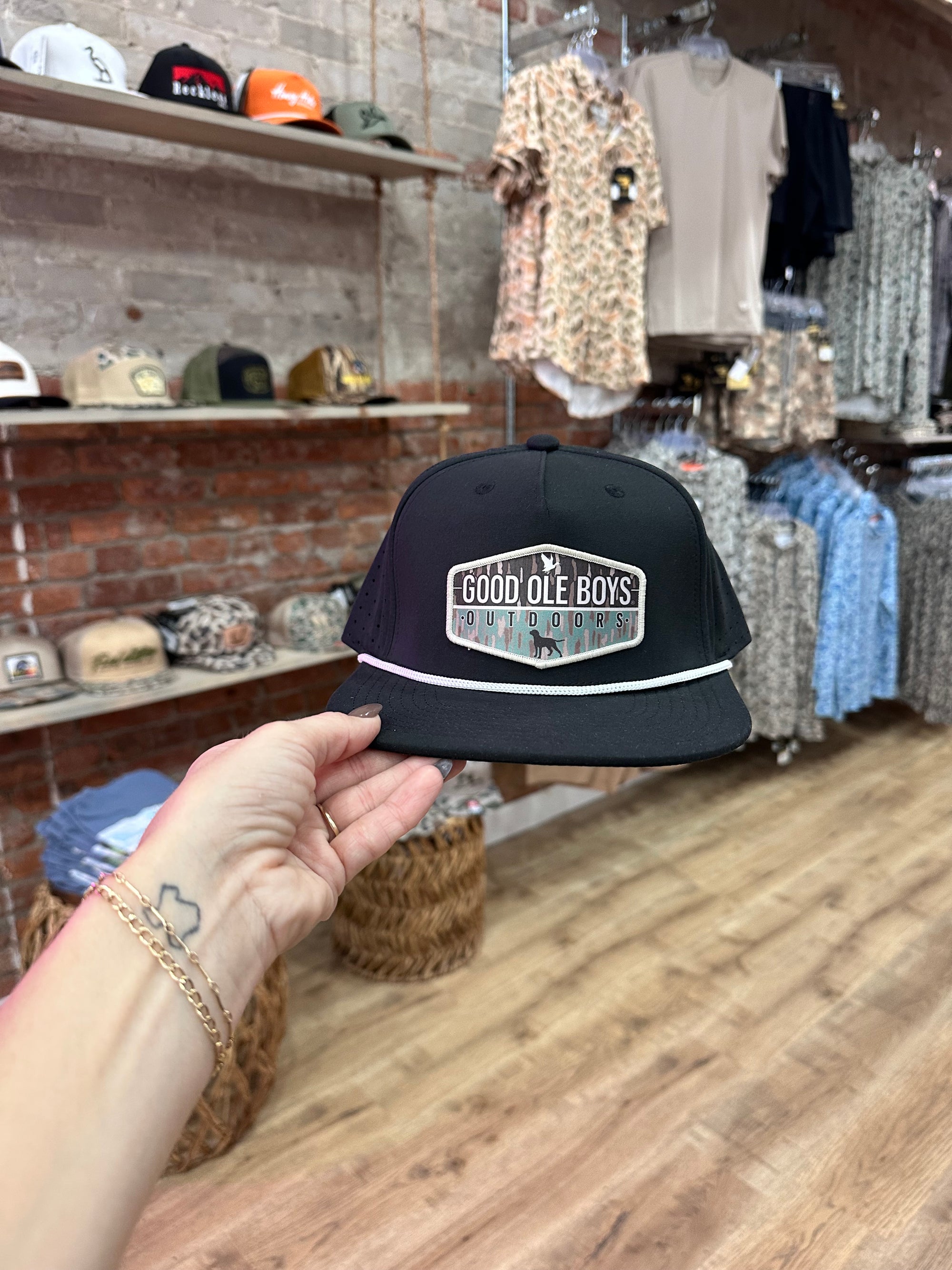 Good Ole Boys Lab Split Camo Rope Hat