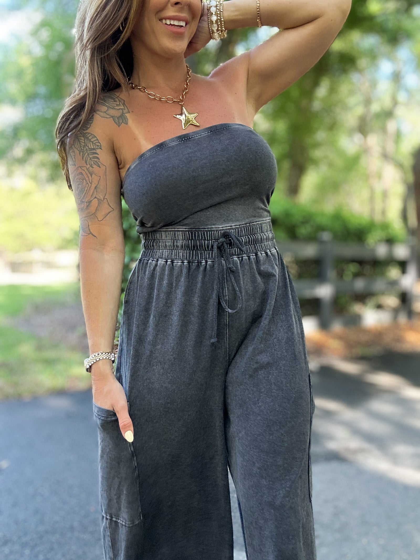 Scarlett Lounge Jumpsuit- Black