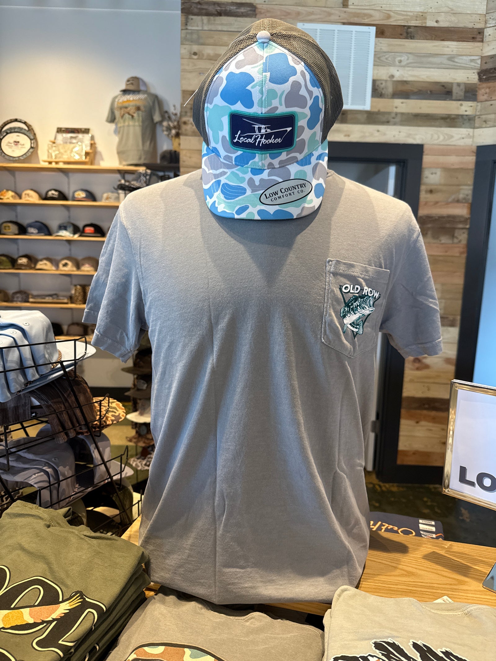 Old Row Outdoors Bass Triangle Pocket Tee