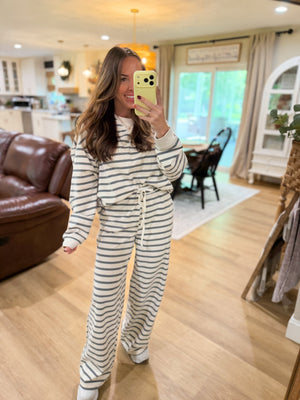 Banks Striped Knit Oversized Sweater Top
