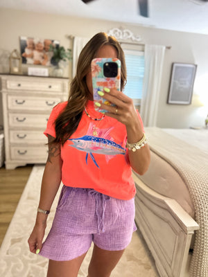 Neon Sailfish Comfort Colors Tee