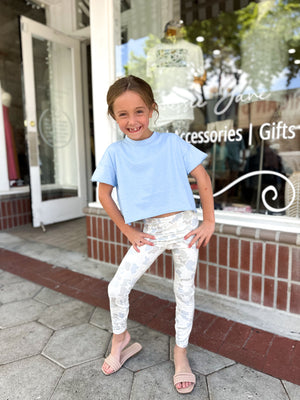 Youth Local Girl Leggings - Saltwater Camo