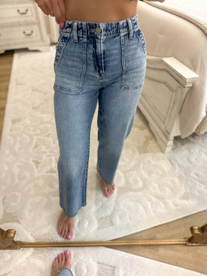 Reilly High Rise Slim with Patch Pocket