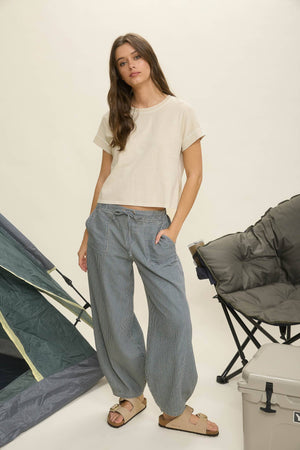 Britt Drop Shoulder Top - White