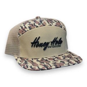 Heritage 7 Panel Flatbill Men's Hat - Duck Boat Camo