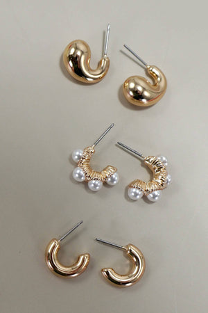 Something Elegant Trio Earrings