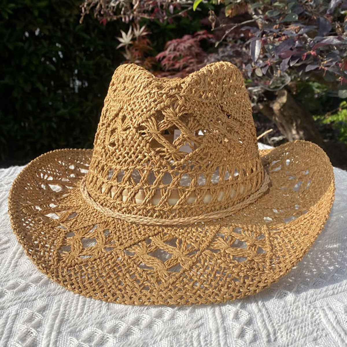 Coastal Cowgirl Straw Hat - Beige