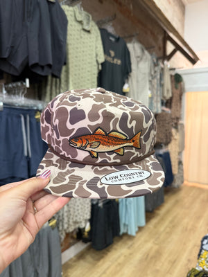 Good Ole Boys Fish Patch Camo Hat