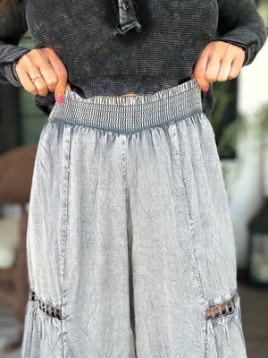 Ella Lace Trim Flowy Pants