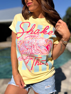 Shake That Bass Comfort Colors Tee - Butter