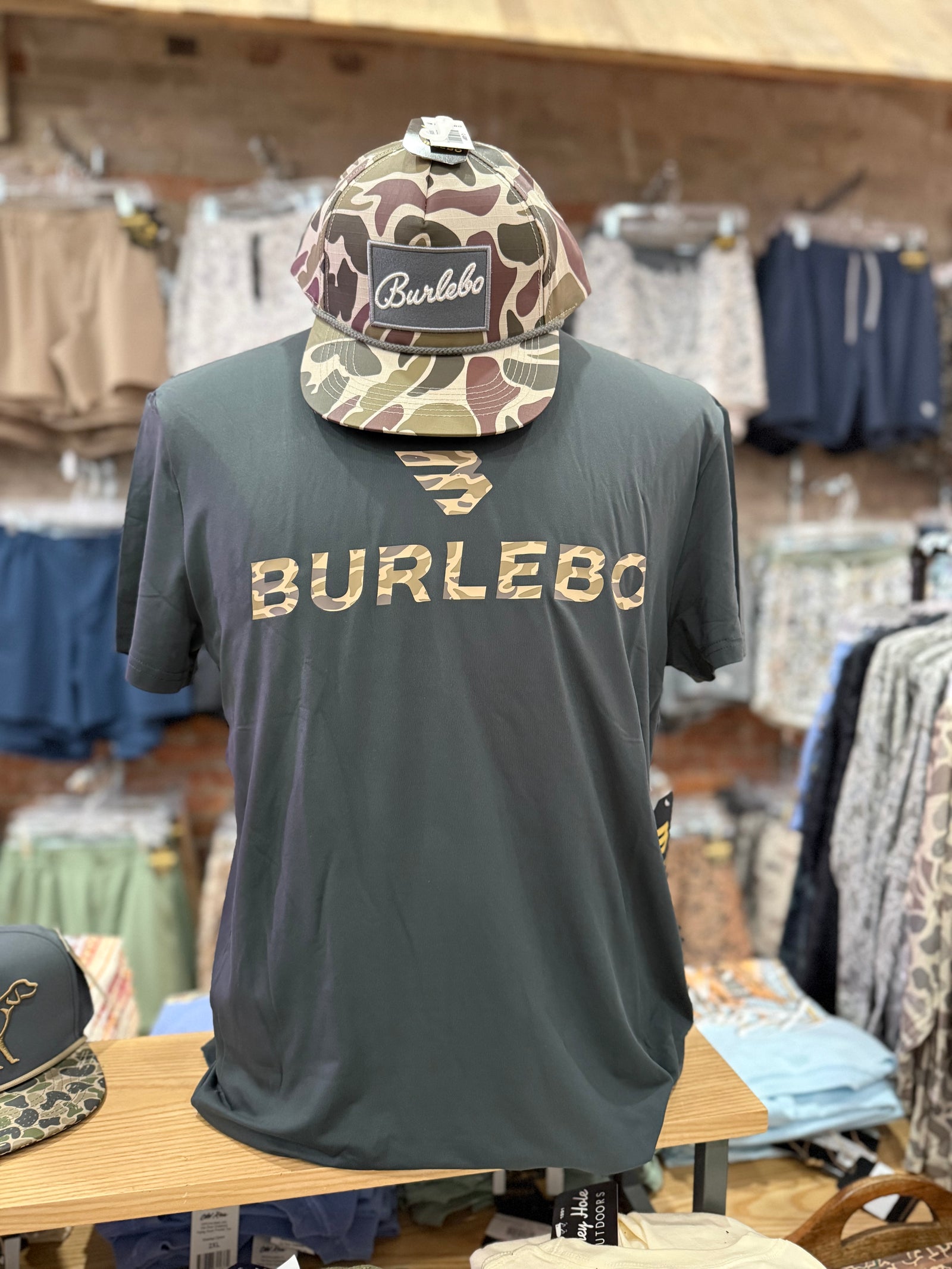 Burlebo Go To Tee - Gun Metal Gray & Gauge Camo