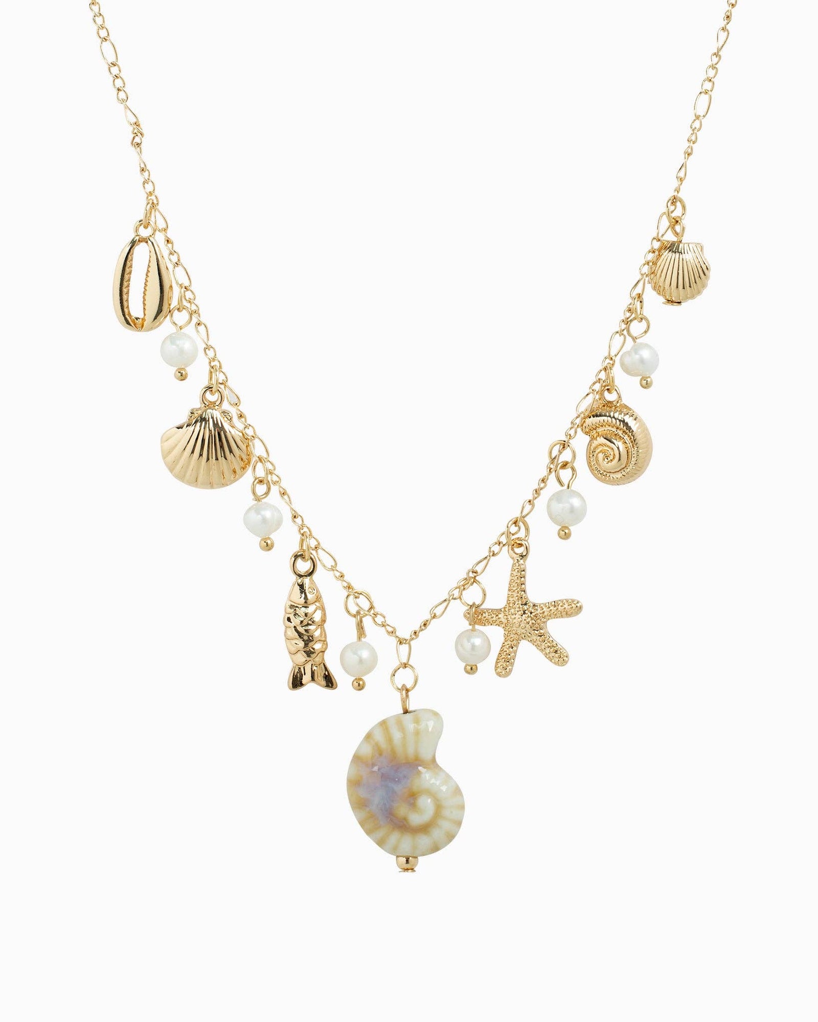Mermaid Treasure Charm Necklace