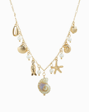 Mermaid Treasure Charm Necklace