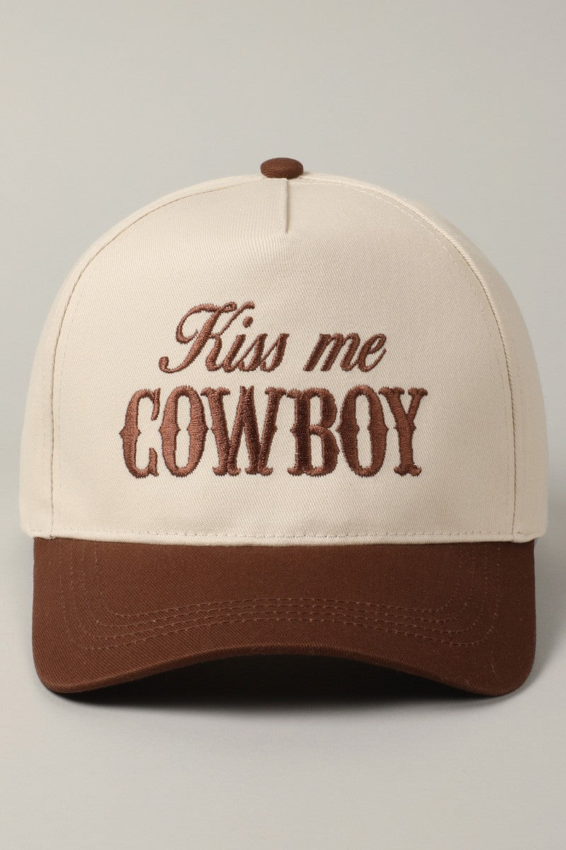 Kiss Me Cowboy Trucker Hat