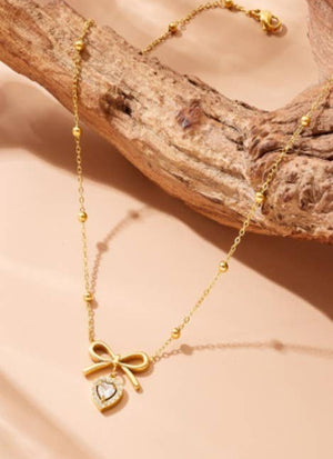 Adore Me Bow Necklace