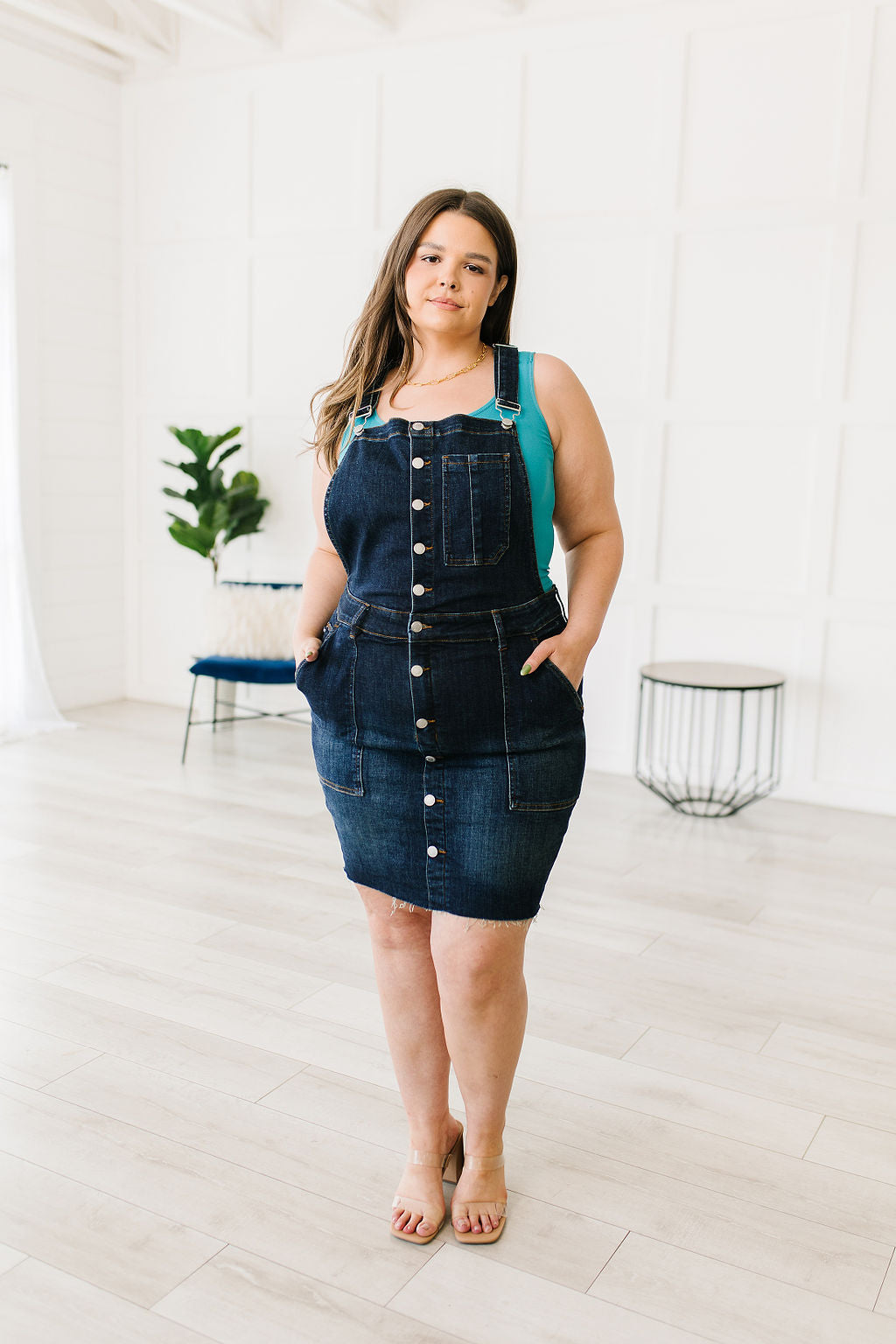 Agnes Denim Overall Dress - Tennessee Jane Agnes Denim Overall Dress - Tennessee Jane