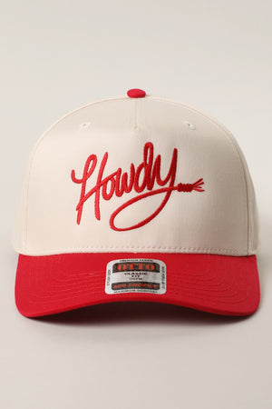 Howdy Classic Two Toned Trucker Hat - Red