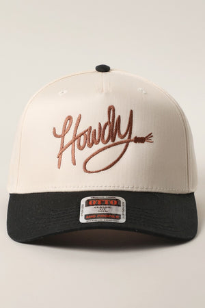 Howdy Classic Two Toned Trucker Hat - Black