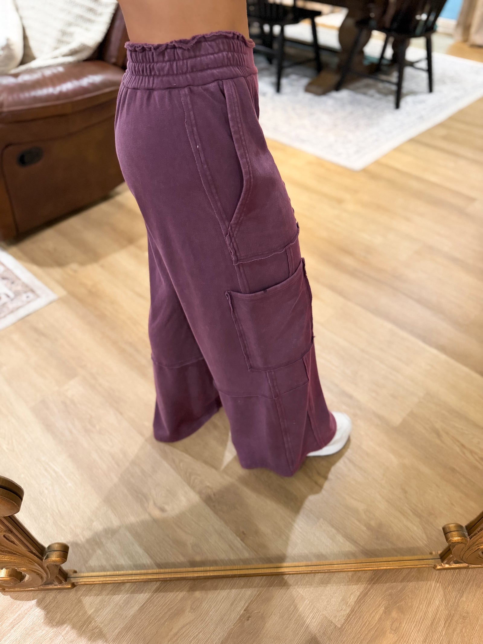 Anna Dark Cherry Lounge Pants