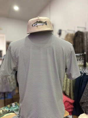 Local Boy Surfside Polo - Gray/ Graphite/ White