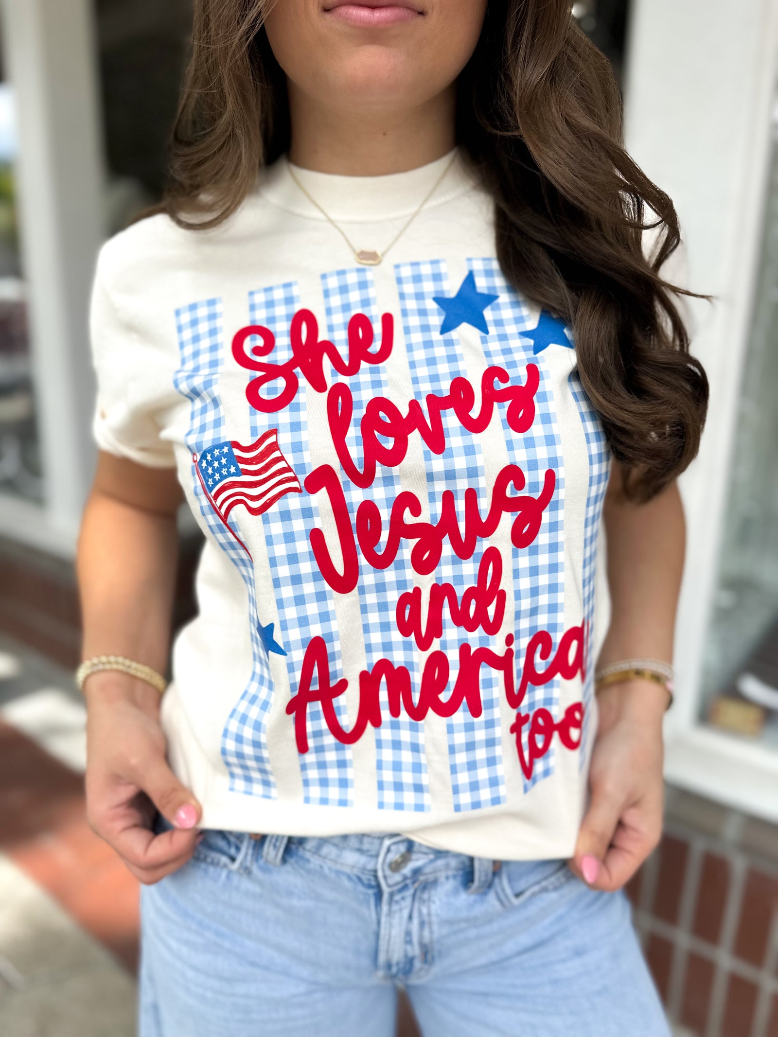 Jesus & America Comfort Colors Tee