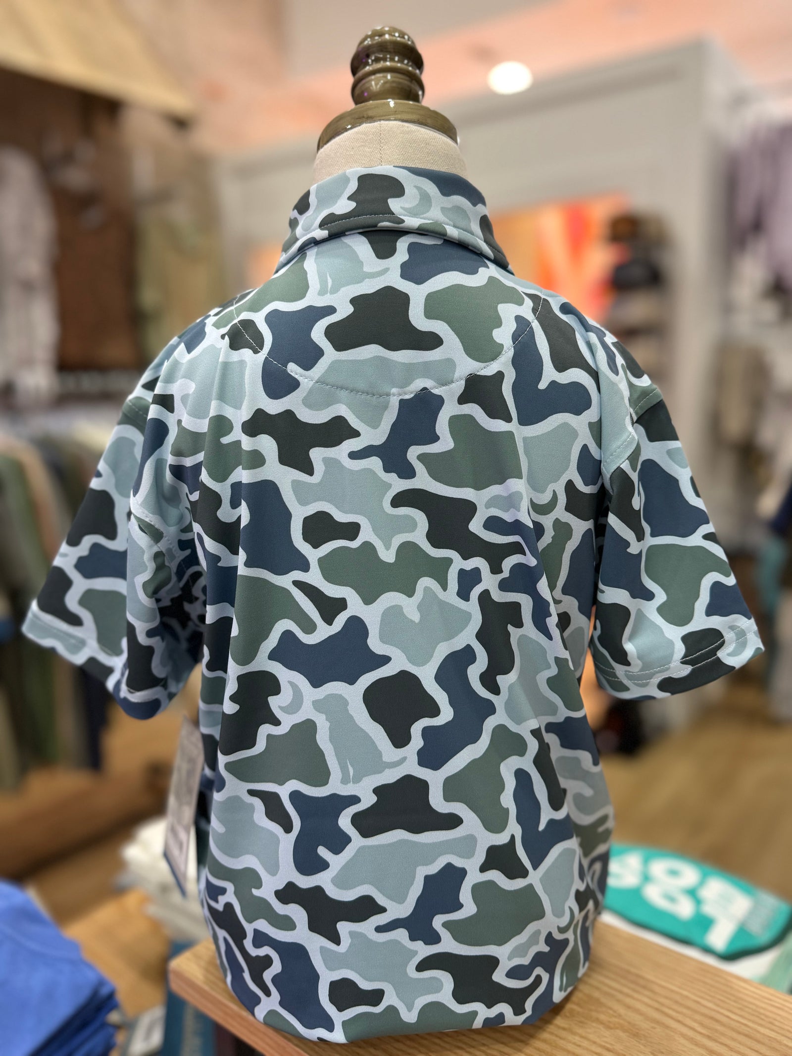 Local Boy Youth Dirty Myrtle Polo - Blue Dog & Moon Camo