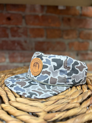 Local Boy Leather Patch Perf Rope Hat