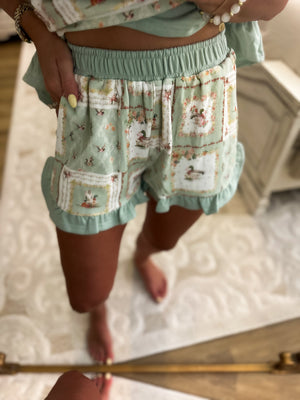 Abigail Floral Mallard Lounge Shorts