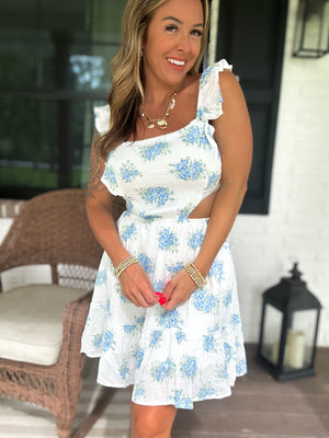 Piece Of My Heart Tie Mini Dress