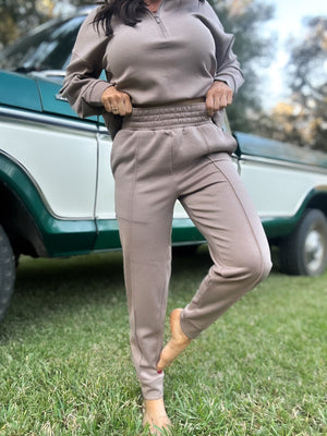 DOORBUSTER - Britt Half Zip Pullover - Cocoa