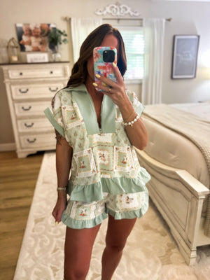 Abigail Floral Mallard Lounge Shorts