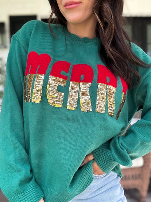 Emma Grace Glitz Merry Sweater