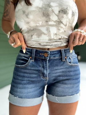 Andy Mid Rise Cuffed Shorts